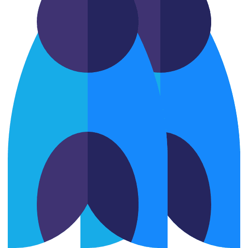 Flippers fins flipper sports and competition icon