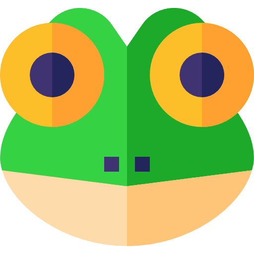 Frog river wildlife animals icon