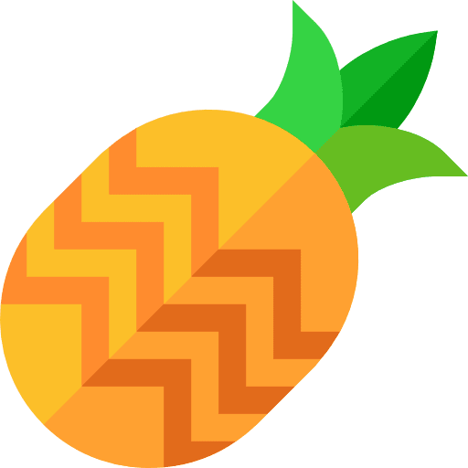 Pineapple natural food food and restaurant icon