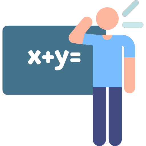 Maths people humanpictos education icon