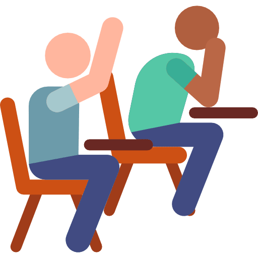 Student humanpictos school question icon