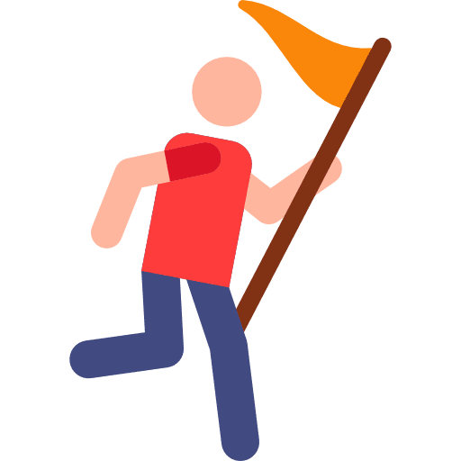 Winner flag sports and competition humanpictos icon