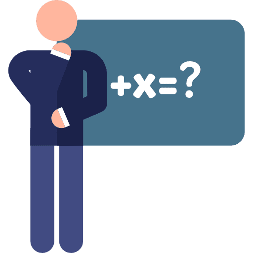 Maths learning humanpictos people icon