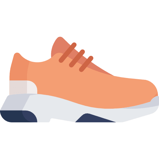 Running shoe footwear fitness running shoes icon