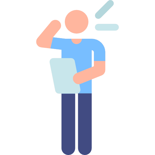 Student learning humanpictos education icon