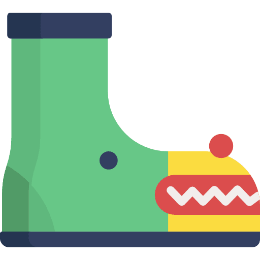 Boot climbing fashion christmas icon