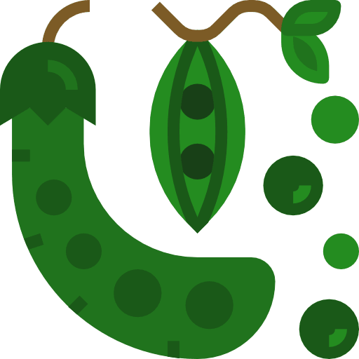 Peas food and restaurant diet organic icon