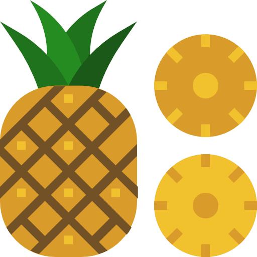 Pineapple nutrition organic fruit icon