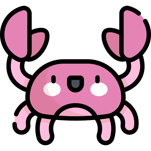 Crab crabs aquarium beach icon