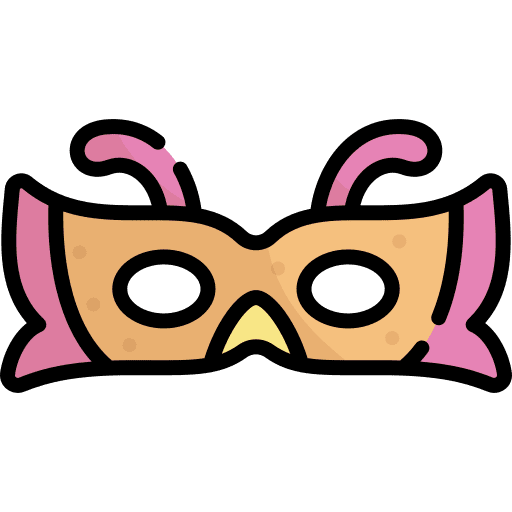 Eye mask celebration party costume icon