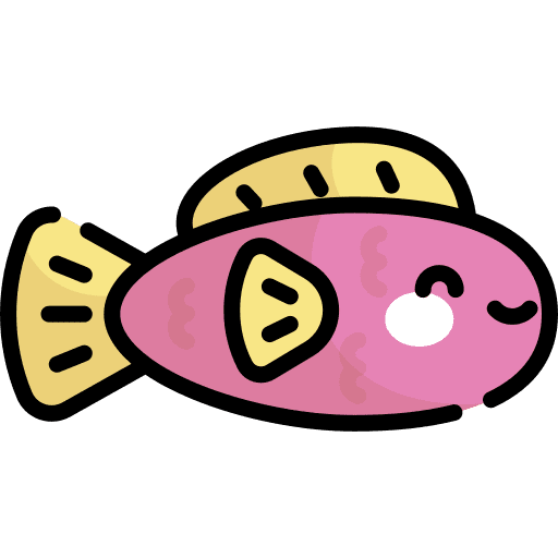 Fish supermarket food and restaurant fish icon