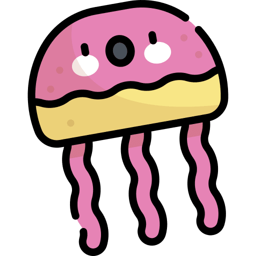 Jellyfish sea life jellyfish animal icon