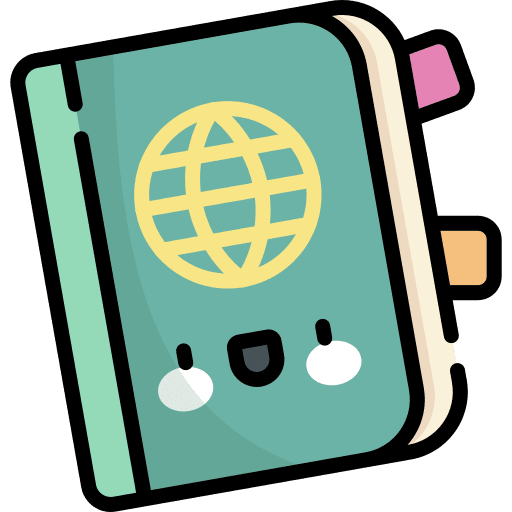 Passport travel document passport icon