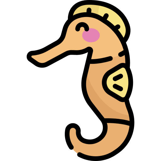 Seahorse animal animals aquatic icon