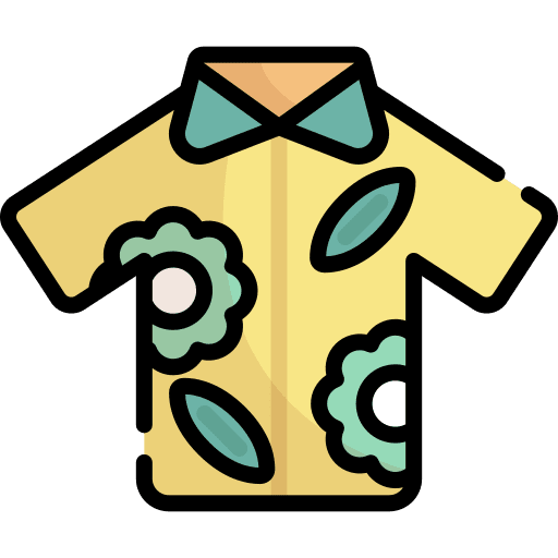 Shirt garment clothing hawaiian icon