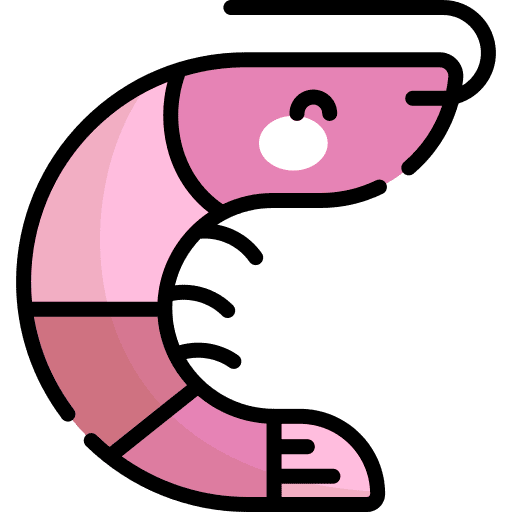 Shrimp shellfish animal shrimp icon