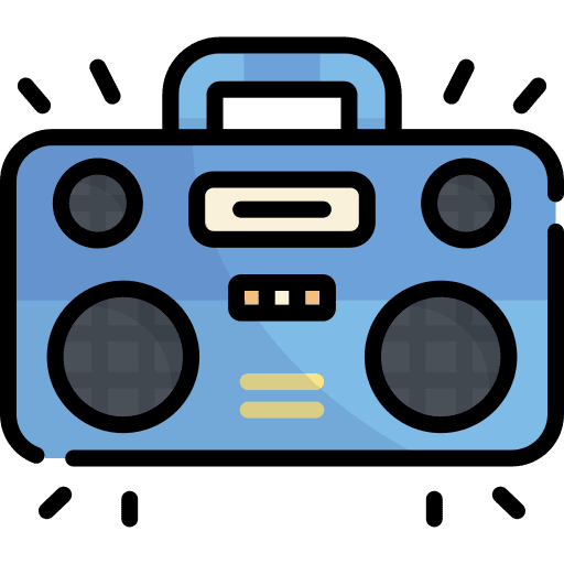 Stereo music and multimedia multimedia musical icon