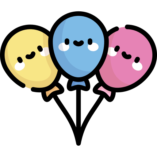 Balloons party celebration birthday and party icon