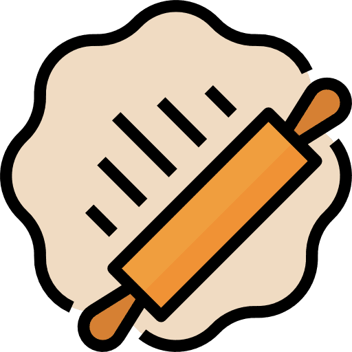 Baking donut dough bake icon