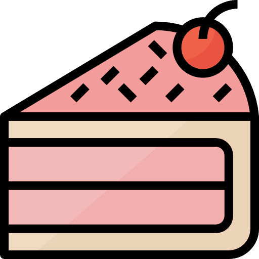 Cake slice baker food cake slice icon