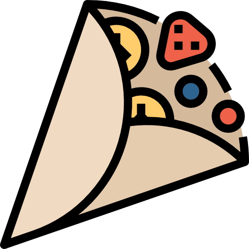 Crepe caramel food dessert icon