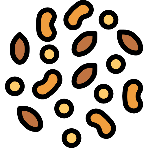 Grain beans healthy coffee icon