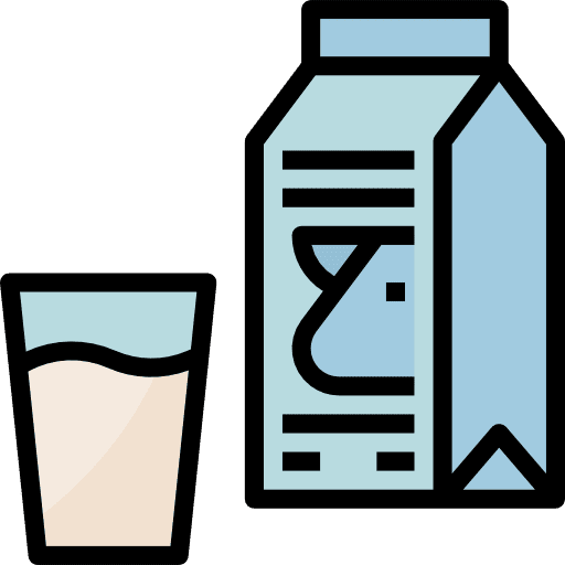 Milk food breakfast glass icon