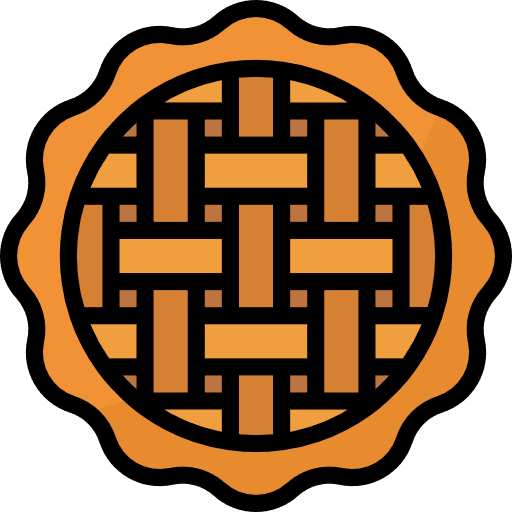 Apple pie baking food cooking icon