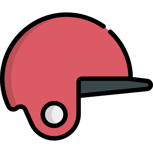 Baseball helmet baseball helmet equipment protection icon
