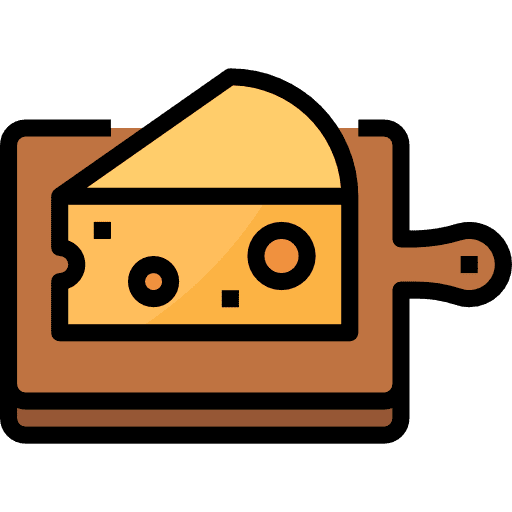 Cheese food and restaurant milky healthy food icon