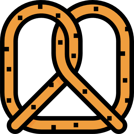 Pretzel sweet sugar pretzel icon