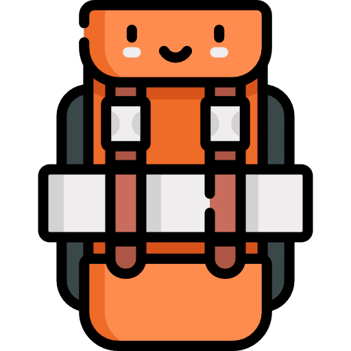 Backpack bags baggage backpack icon