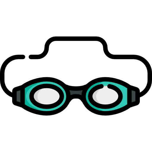 Goggle goggle summertime sea icon