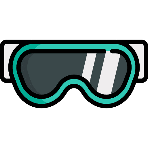 Goggles sea sports and competition goggle icon