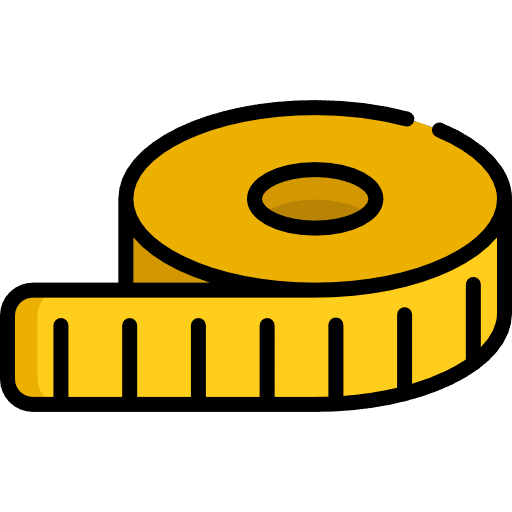 Measuring tape construction and tools tape sports and competition icon