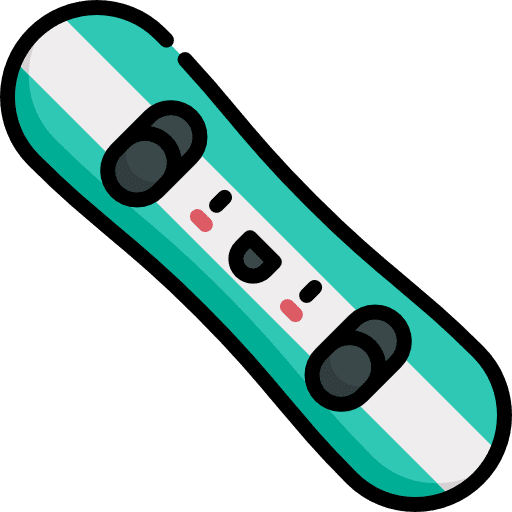 Snowboard sports mountain snowboarding icon