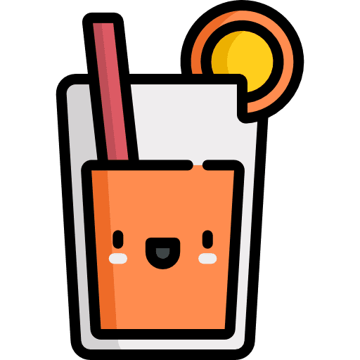 Juice food and restaurant refreshing drinks icon