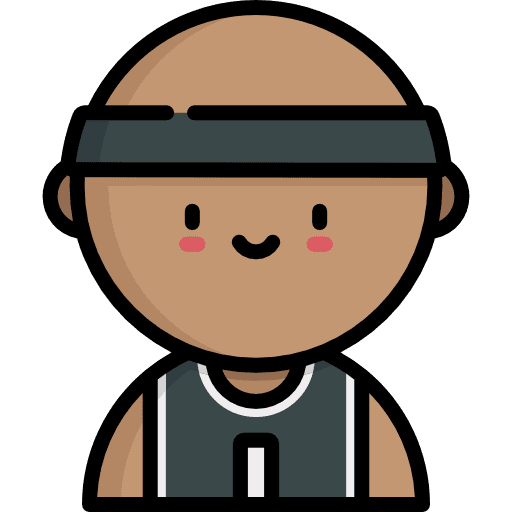 Basketball player man athletic people icon