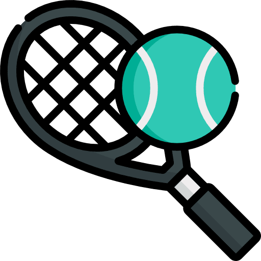 Tennis sportive ball tennis icon