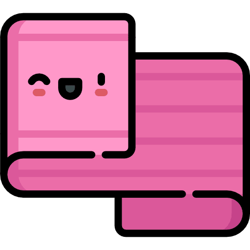 Yoga mat excercising gym yoga mat icon