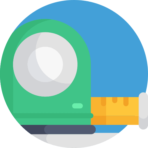 Measuring tape ruler measure construction and tools icon