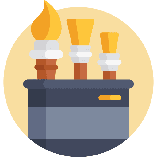 Paint brush art art and design paintbrush icon