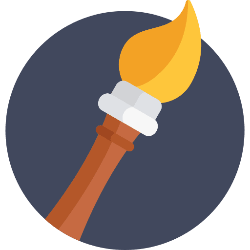 Paint brush art art and design painting icon