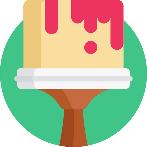 Paint brush painting artist brush icon