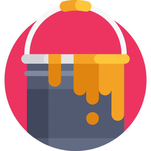 Paint can paint painting bucket icon