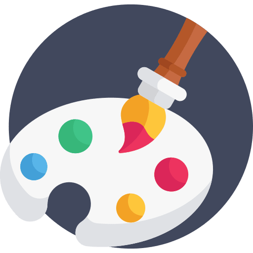 Palette artistic painting interface icon