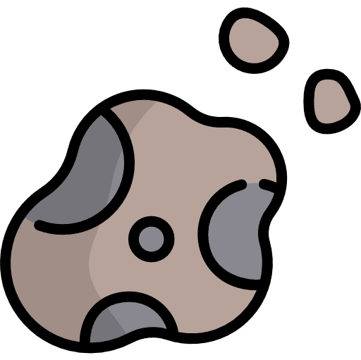 Asteroid meteor space miscellaneous icon