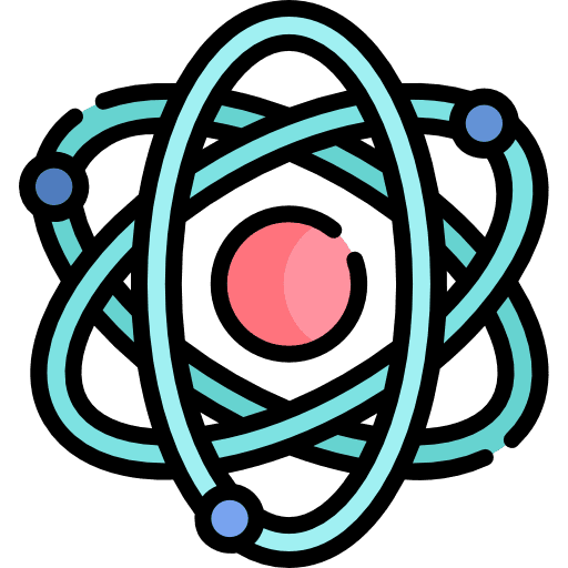 Atom shapes miscellaneous physics icon