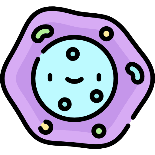 Cell healthcare and medical coronavirus biology icon