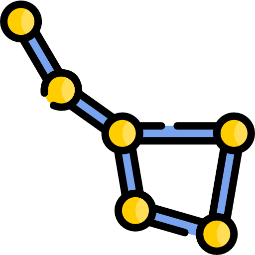 Constellation big dipper ursa major science icon